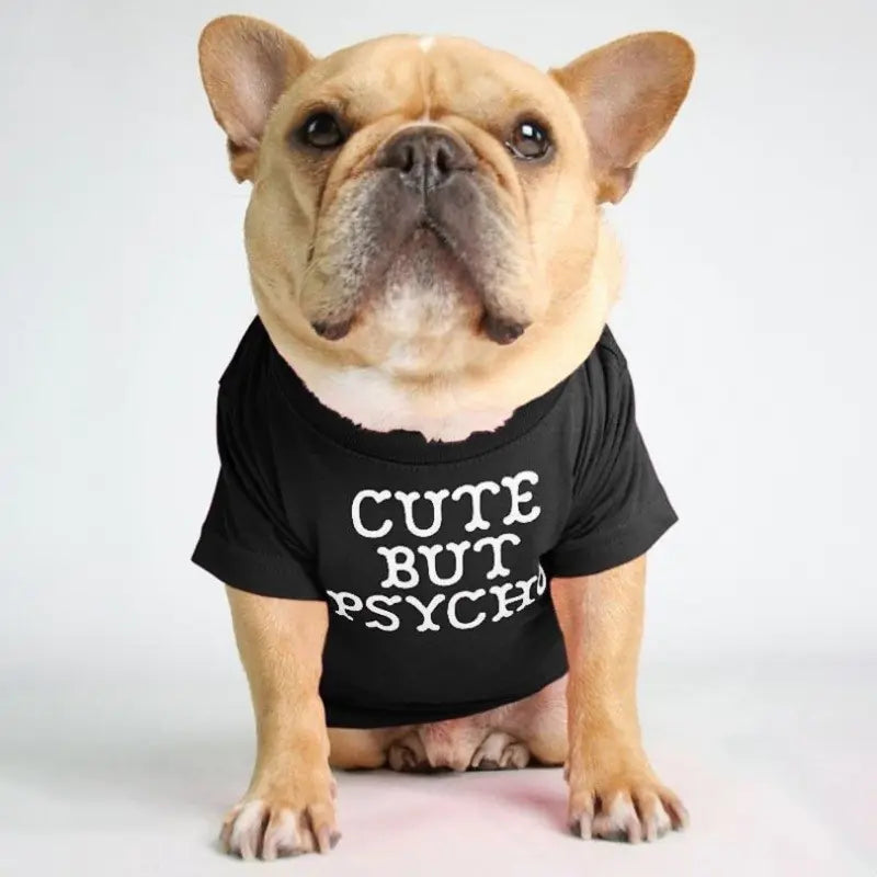 French Bulldog Turtleneck Round Neck T-shirt for Pets