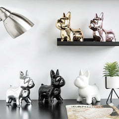 French Bulldog Coin Statue