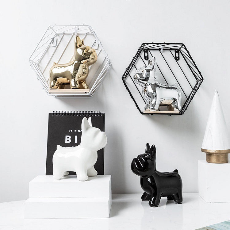 French Bulldog Coin Statue