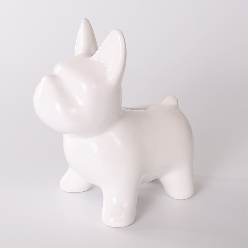 French Bulldog Coin Statue