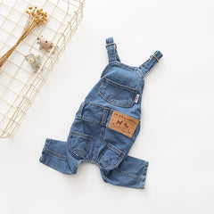 Jeans Jumpsuit for French Bulldog