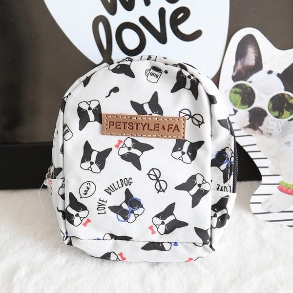 Printed Frenchie Self Backpack