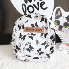 Printed Frenchie Self Backpack