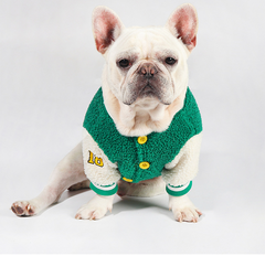 Baseball French Bulldog Sweater Jacket