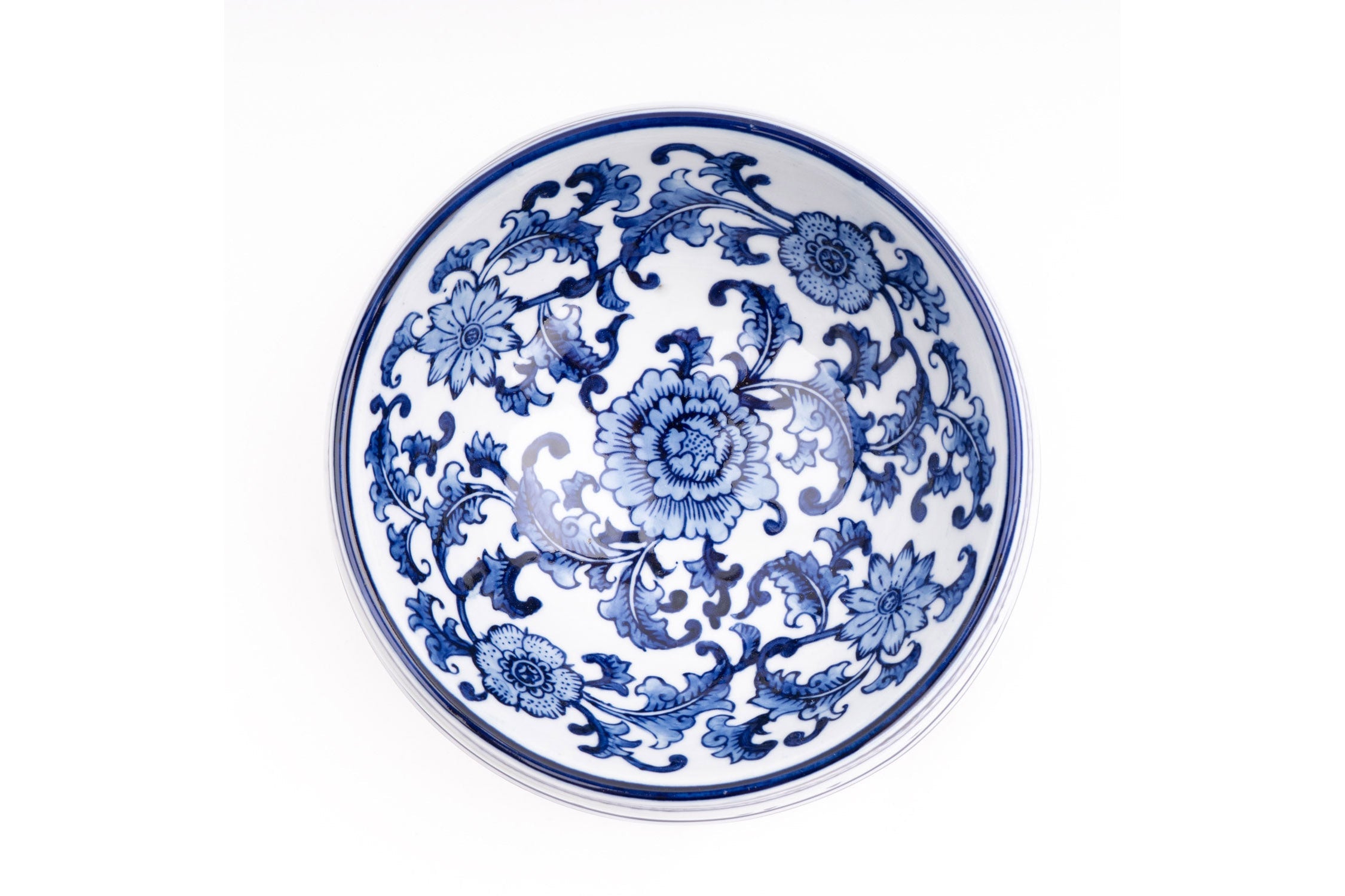 Blue Chinoiserie Large Dog Bowl