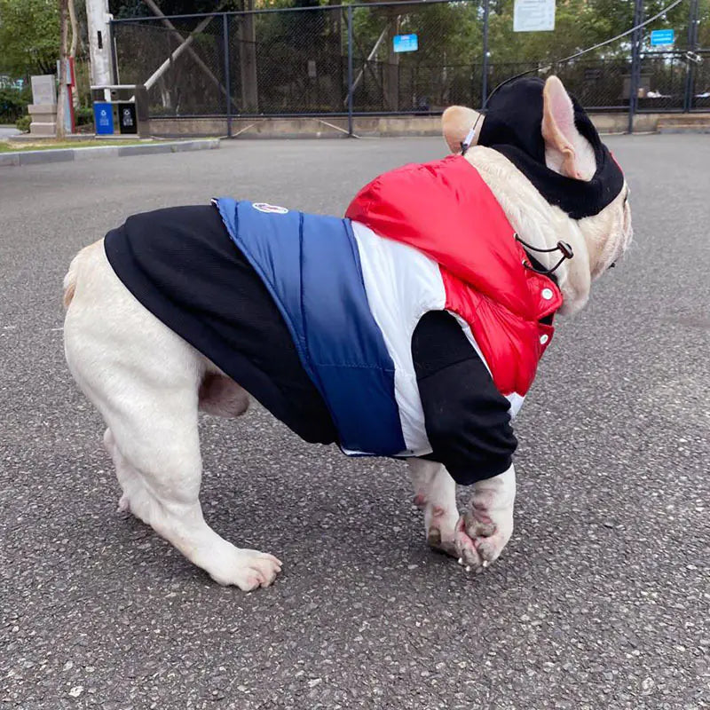 Three-Color Stitching Cotton Vest for Pets