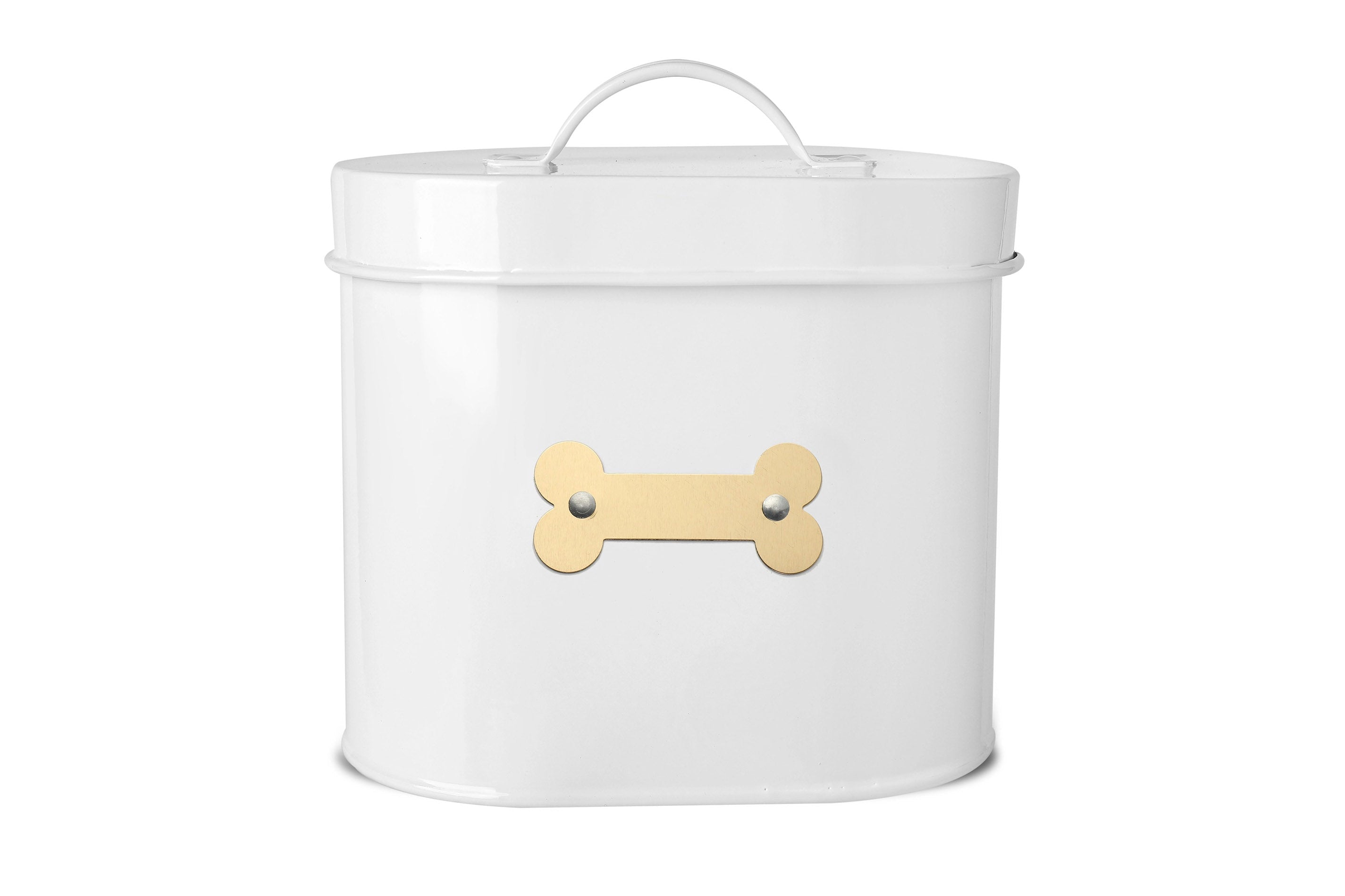 Cheshire Oval Pet Treat Canister - Black