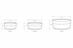 Classic Food White Pet Bowl