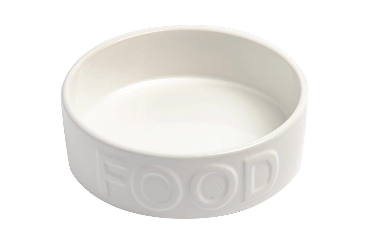 Classic Food White Pet Bowl
