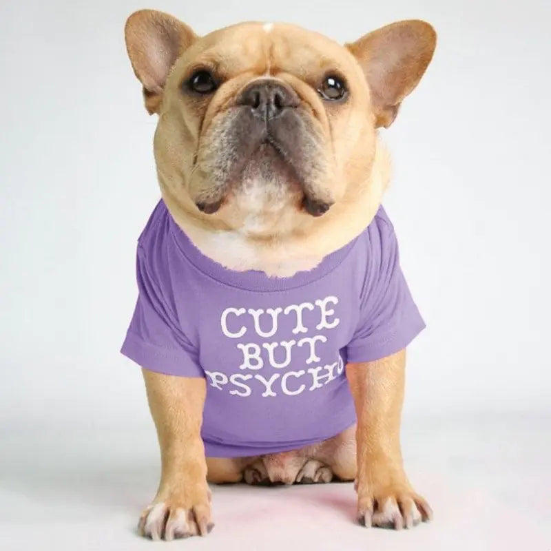 French Bulldog Turtleneck Round Neck T-shirt for Pets