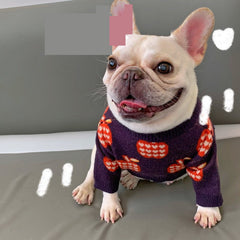 Red Apple French Bulldog Sweater