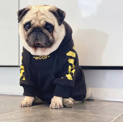 Trendy Fleece Hoodie for Small Dogs (French Bulldog, Pug)