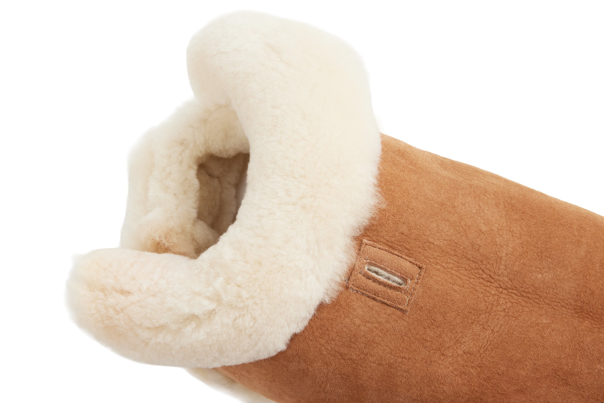 Hand-Cut Shearling Long Hair - Brown w/Multi Natural Collar