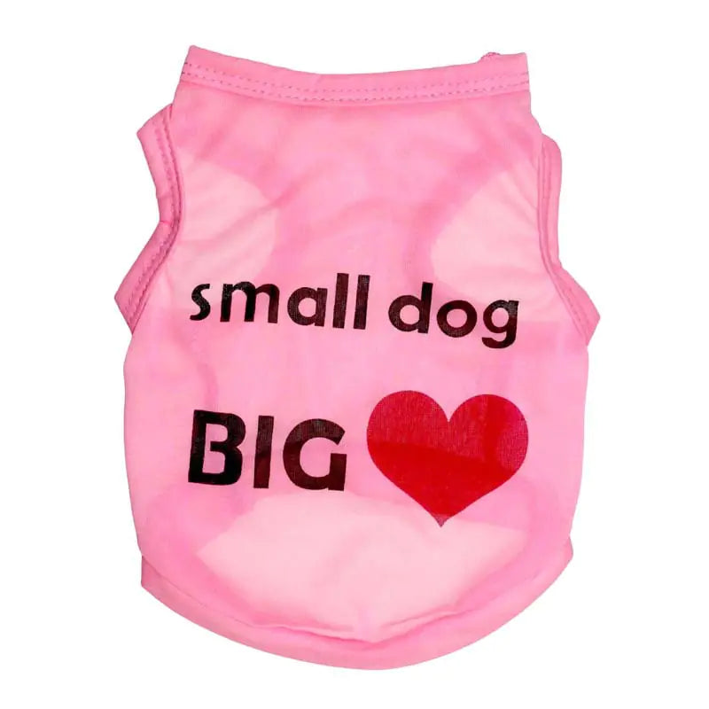 Chic Heart Dog Vest for Small Pets
