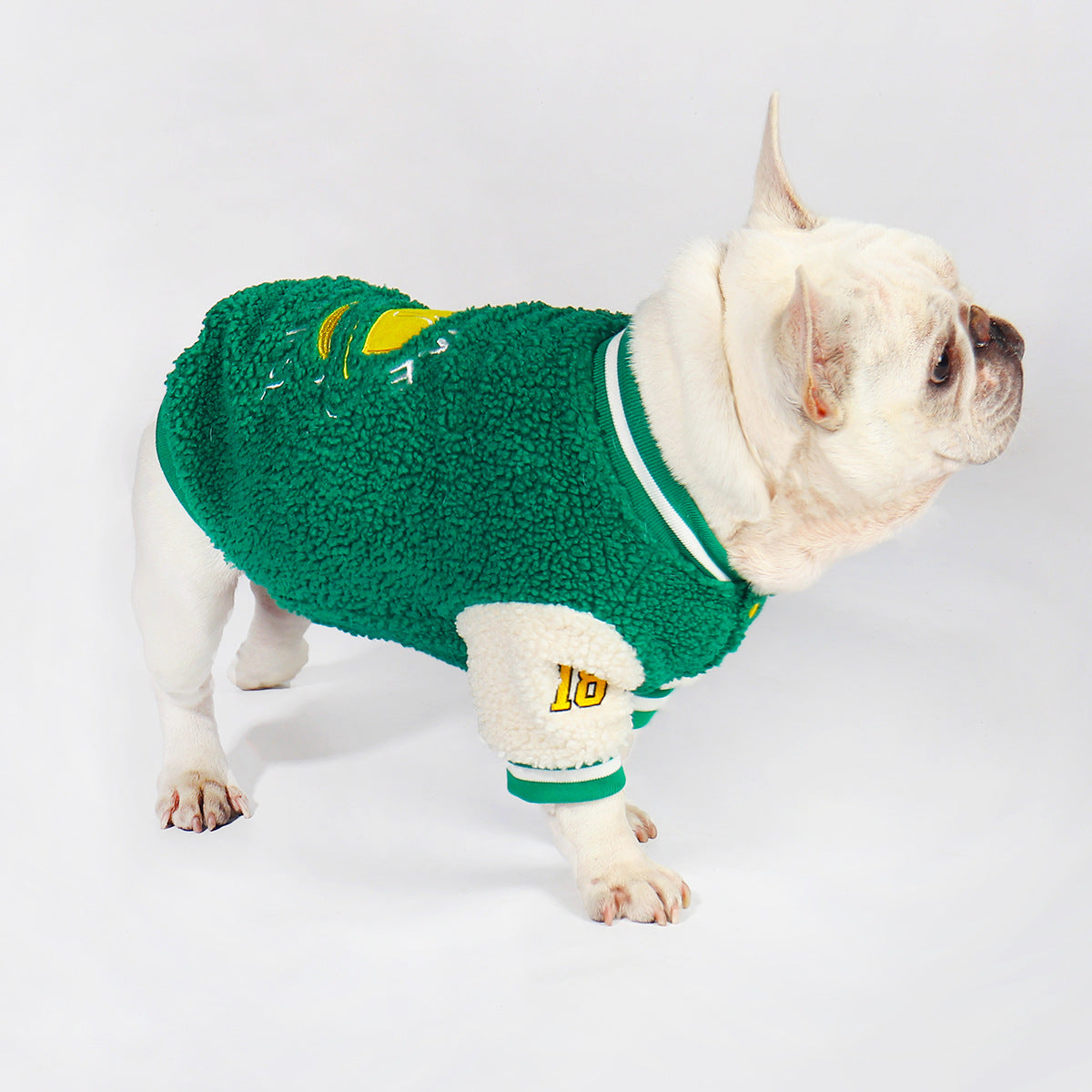 Baseball French Bulldog Sweater Jacket