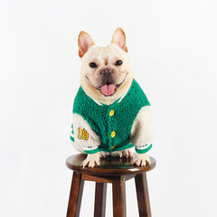 Baseball French Bulldog Sweater Jacket