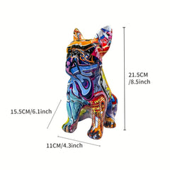 Ceramic French Bulldog Statue