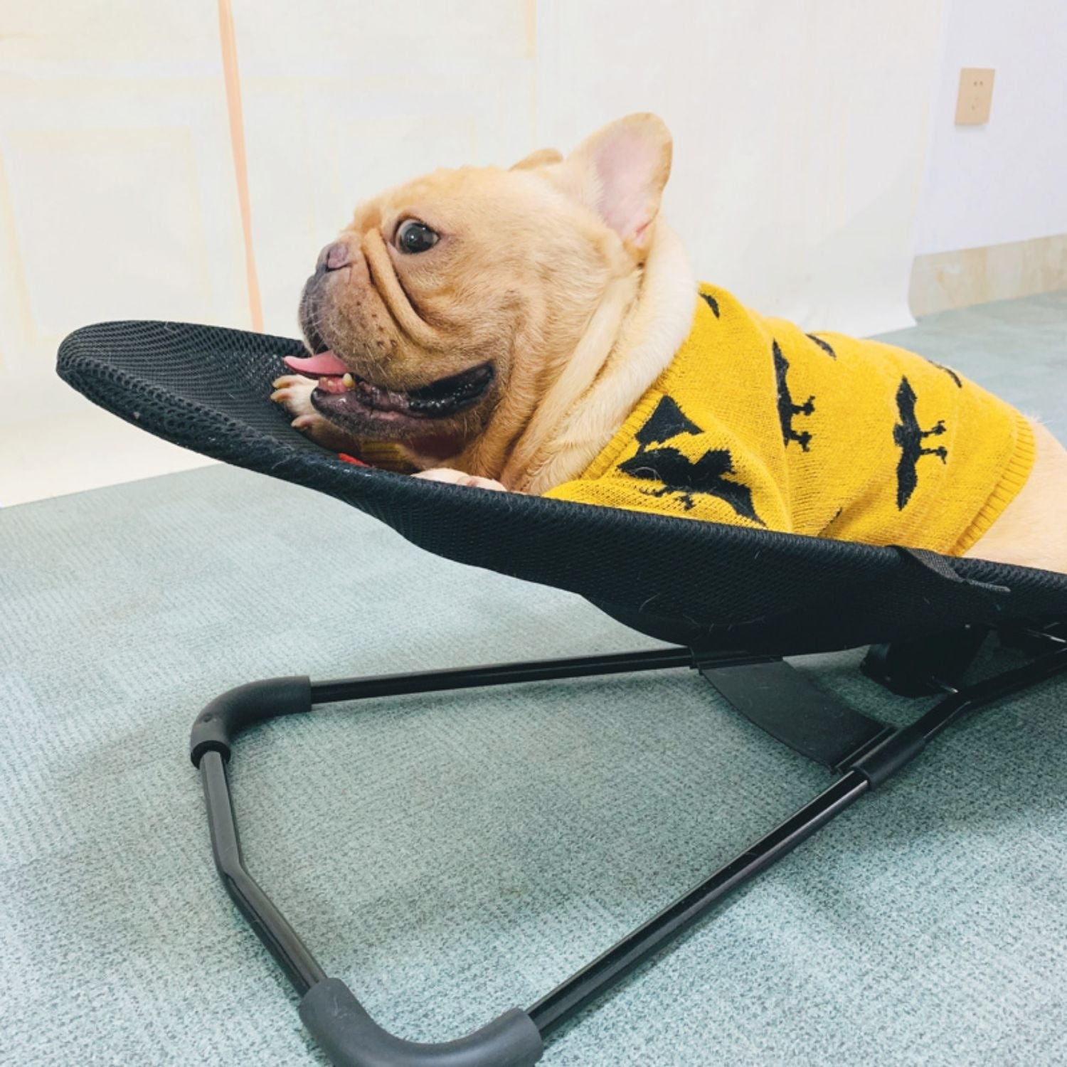 French Bulldog Rocking Chair