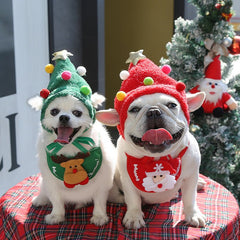 Christmas French Bulldog Scarf