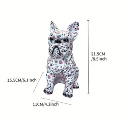 Ceramic French Bulldog Statue