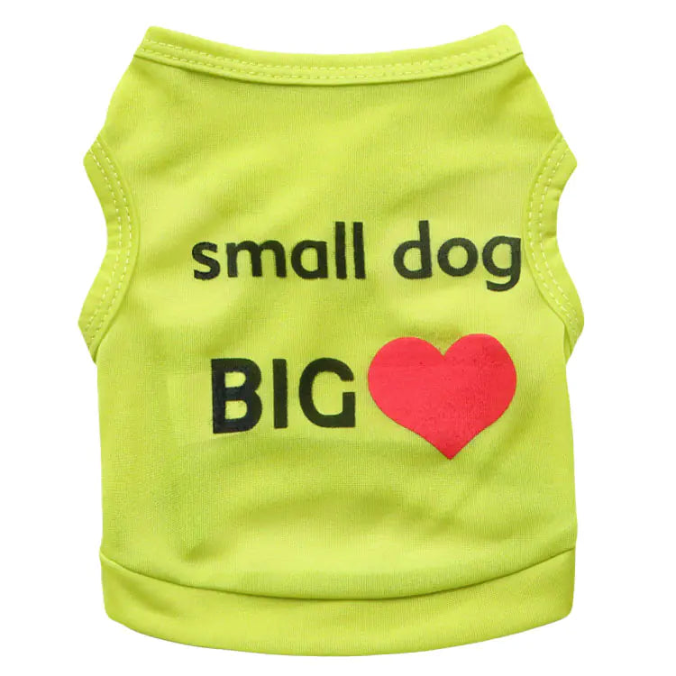 Chic Heart Dog Vest for Small Pets