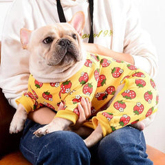 Strawberry French Bulldog Pajama