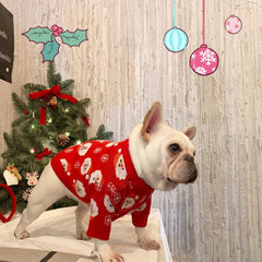 Wool French Bulldog Christmas Sweater