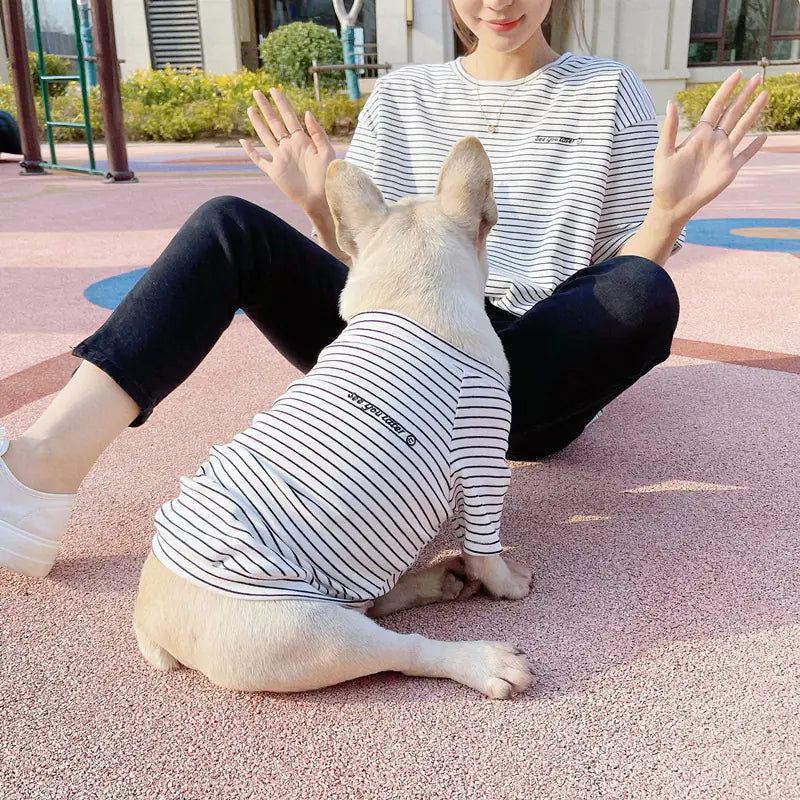 Short Sleeve Matching Pet and Parent Outfit