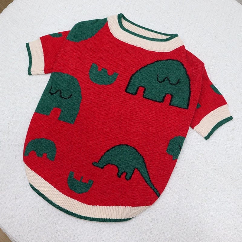 Wool Elephant Cartoon Sweater