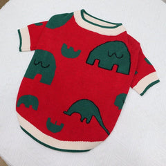 Wool Elephant Cartoon Sweater