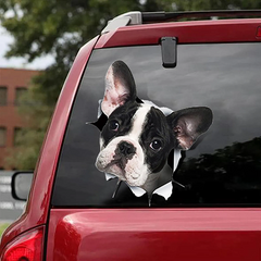3D Creative French Bulldog Car Stickers