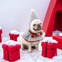 French Bulldog Snowman Christmas Costume