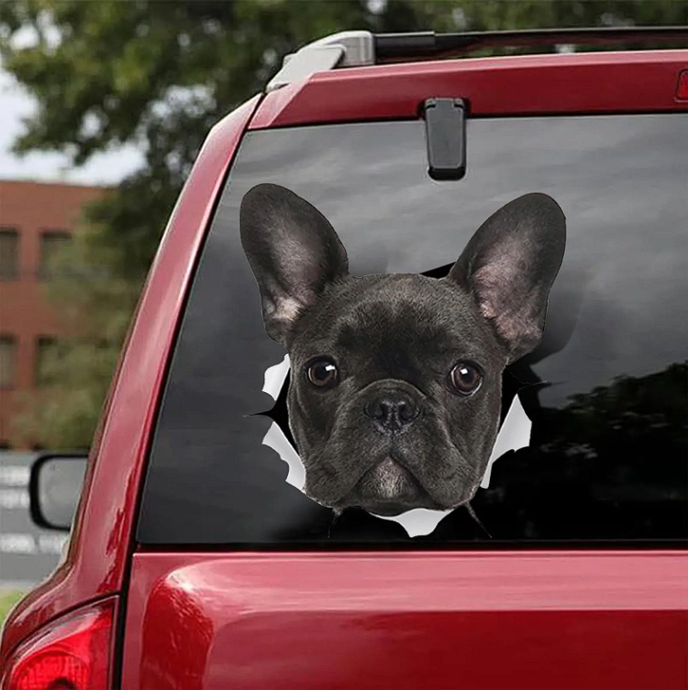 3D Creative French Bulldog Car Stickers