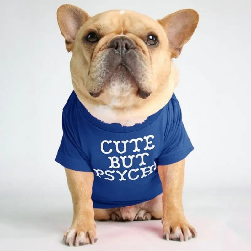 French Bulldog Turtleneck Round Neck T-shirt for Pets