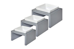 Artisan Moderno Gray Single Feeder - Wood