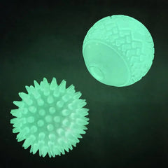 NightGlow Spiky Dog Play Balls 2-Pack