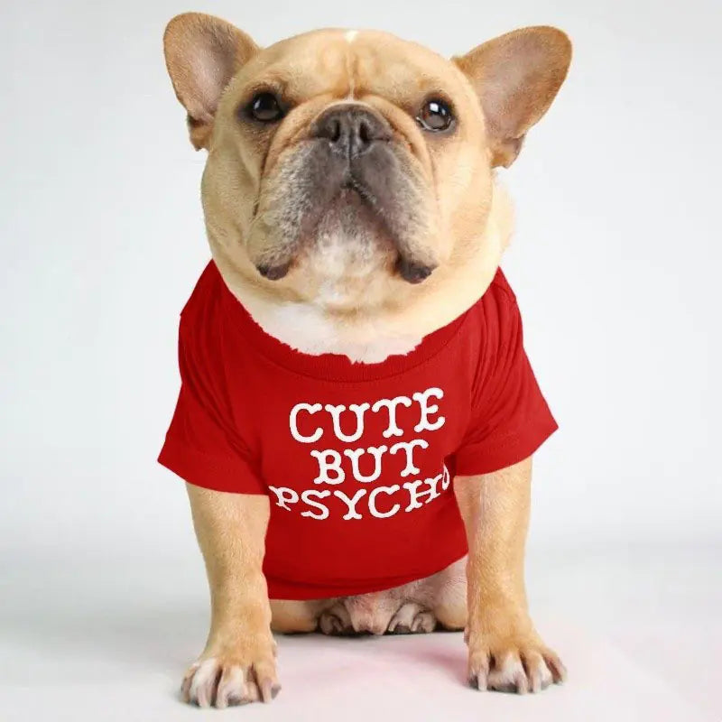 French Bulldog Turtleneck Round Neck T-shirt for Pets