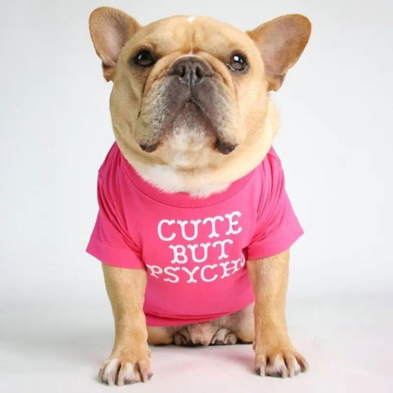 French Bulldog Turtleneck Round Neck T-shirt for Pets