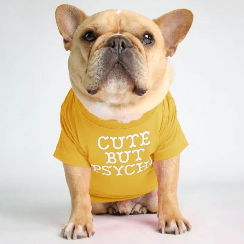 French Bulldog Turtleneck Round Neck T-shirt for Pets