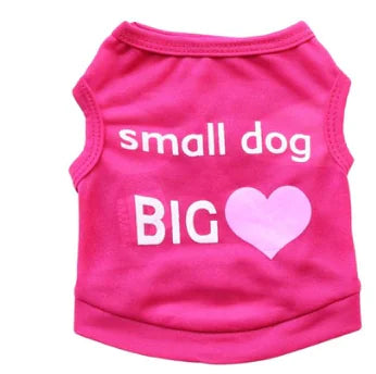 Chic Heart Dog Vest for Small Pets