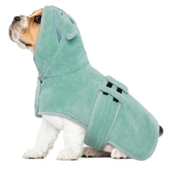Dog Bathrobe Dog Drying Coat Microfibre Material Fast Drying Super Absorbent Dog Bath Towel Magic Sticker & Belly Strap Dog Robes for After Bath Dog Bath Robe for Puppy Small Medium Large Dog